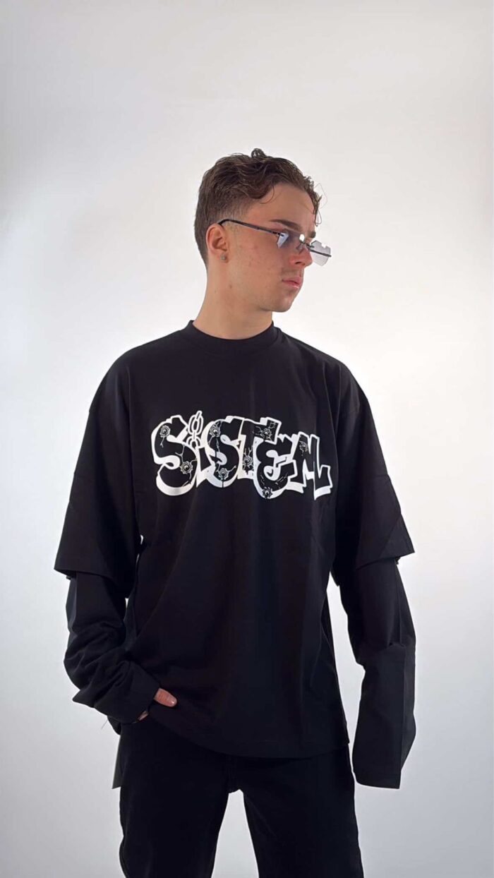 Longsleeve SYSTEM nera